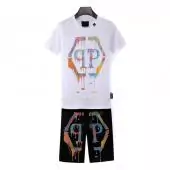 shorts tshirt philipp plein short sleeve big qp rainbow logo